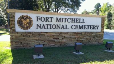 Entrance to Fort Mitchel Cemetery